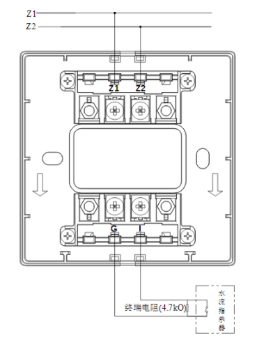 海灣消防GST-LD-8300B輸入模塊常開無源觸點接線圖