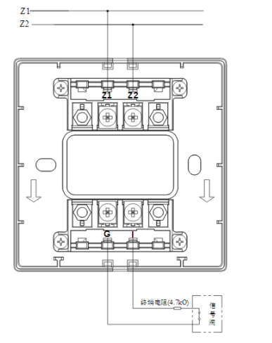 海灣GST-LD-8300B輸入模塊常閉無源觸點接線圖