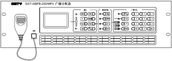 GST-GBFB-200/MP3廣播分配盤結(jié)構(gòu)特征